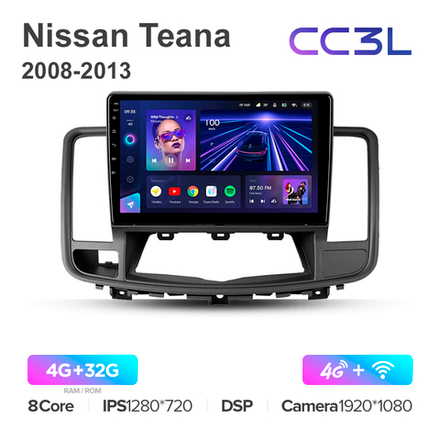 Teyes CC3L 10,2"для Nissan Teana 2008-2013