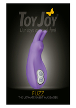 Сиреневый вибромассажер-заяц FUZZ THE ULTIMATE RABBIT - 12 см.