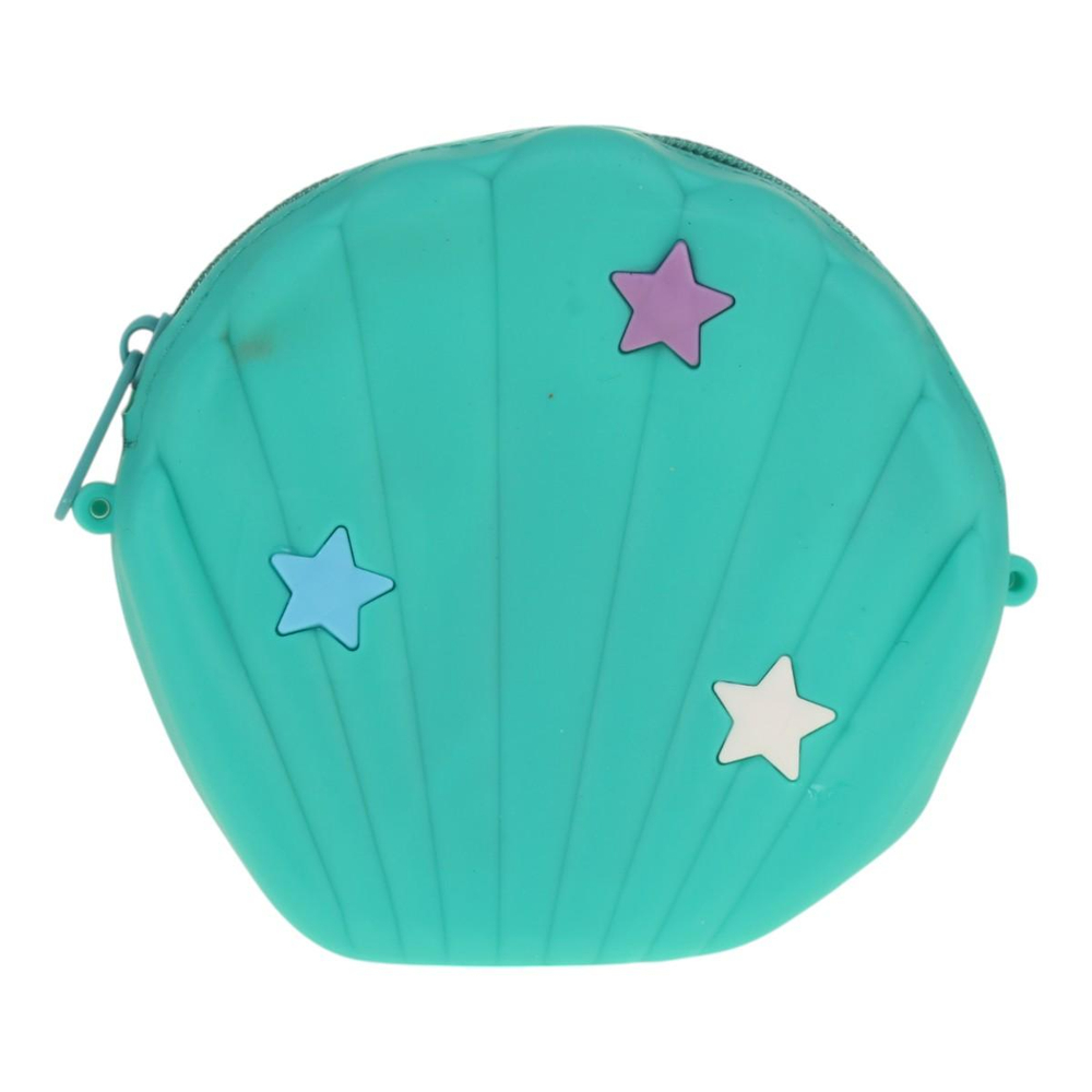 Кошелек "Ракушка" с прицепом, 13*12*4 см, силикон, разноцветный принт микс