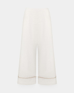 Пижама Белая 1 (рубашка с длинным рукавом + брюки)