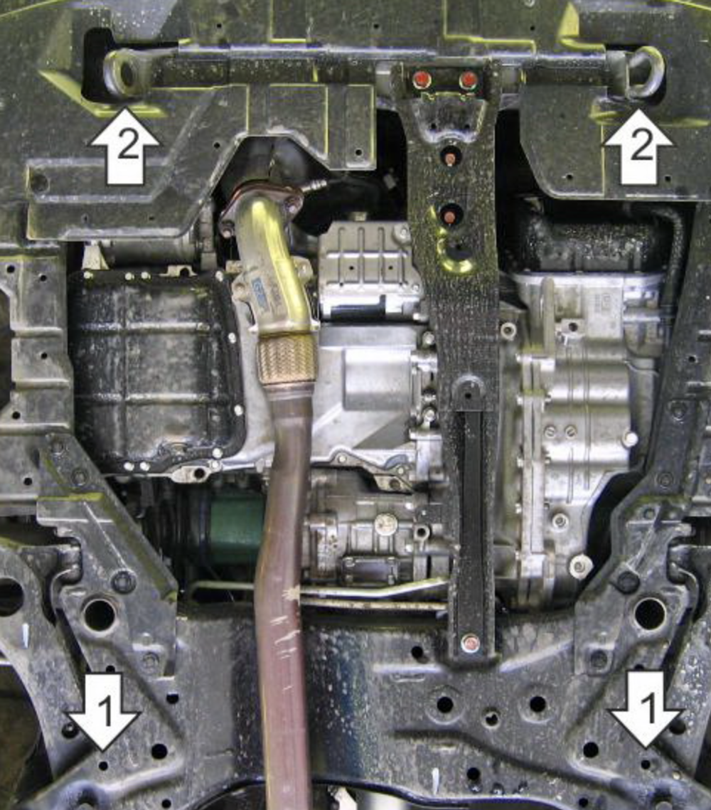 Защита двигателя для Mitsubishi Outlander XL, Peugeot 4007 MOTODOR.71303