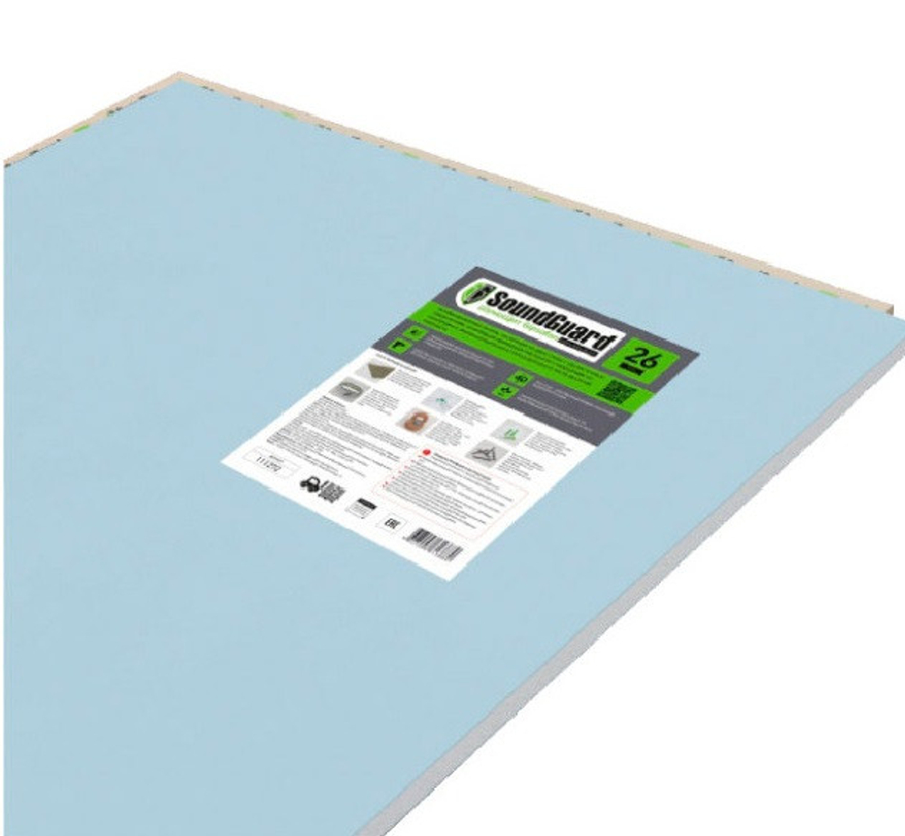 Звукоизоляционная панель Soundguard ШумоЩит Gipsofon 26 111272 1200х400х26 мм