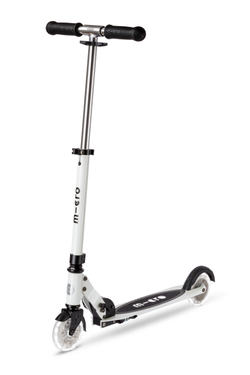 Самокат Micro Sprite Glow (светится в темноте) LED, белый