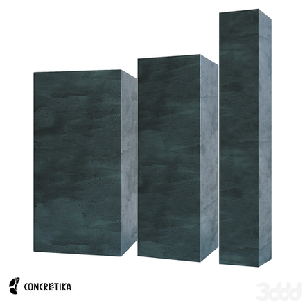 Кашпо COLONNA OCEAN GREEN 20 x 20 x 120