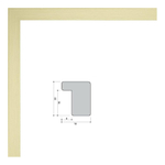 Фоторамка пластиковая 15х21 см, бежевая, структура дерева, арт. 1521.127316