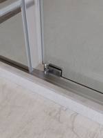 Душевой уголок Cezares LUX-AH-FS-11-110/100-C-CR, 110х100х195, профиль хром, стекло прозрачное