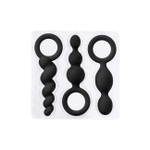 Набор анальных стимуляторов Satisfyer Plugs (Цвет: черный)