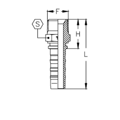 Фитинг DN 20 BSPT 3/4 Interlock