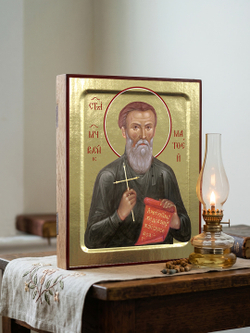 Икона Матфея Российского (Гусев), новомученика на дереве: 125 х 160 (Синопсисъ)