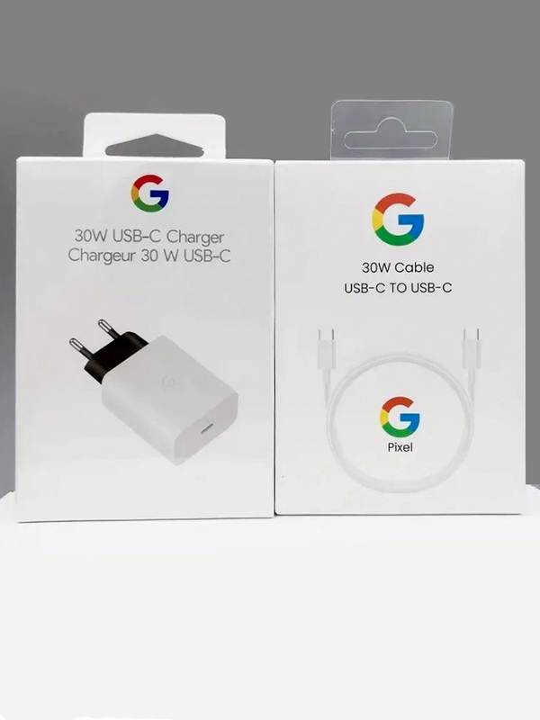 Зарядное устройство Type-C/Type-C для Google Pixel 30W (Блок питания и кабель)