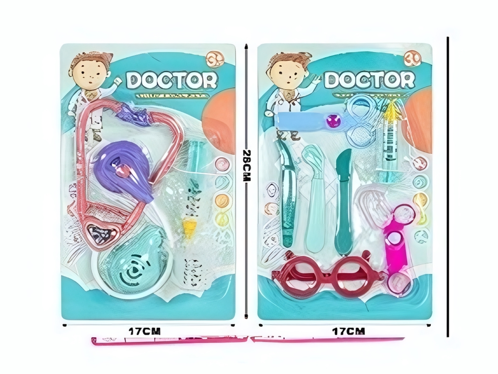 Набор доктора «Терапевт», 7 предметов, 17*28 см, в ассортименте