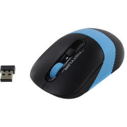 Мышь A-4Tech Мышь Fstyler FG10 черный / синий оптическая (2000dpi) беспроводная USB [1147565]