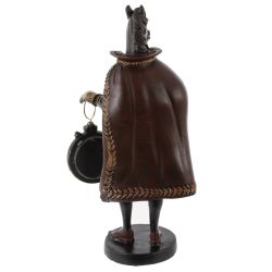 GAEM Фигурка декоративная "Лошадь" с часами D4см, (LR44x1), L12 W7,5 H24,5 см