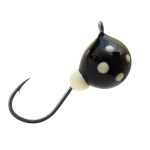 Мормышка вольфрамовая LumiCom ДРОБИНА С УШКОМ (обмазка-точки), 5,5мм, Gt, 10 штук в упаковке