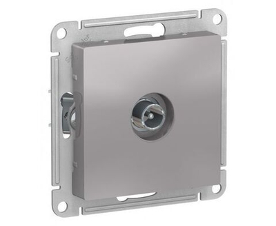 Розетка телевизионная оконечная TV AtlasDesign 1дБ механизм алюм. SchE ATN000391