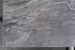 "Венето" обеденная группа на 6 персон со стульями "Милан", каркас темно-серый, роуп темно-серый