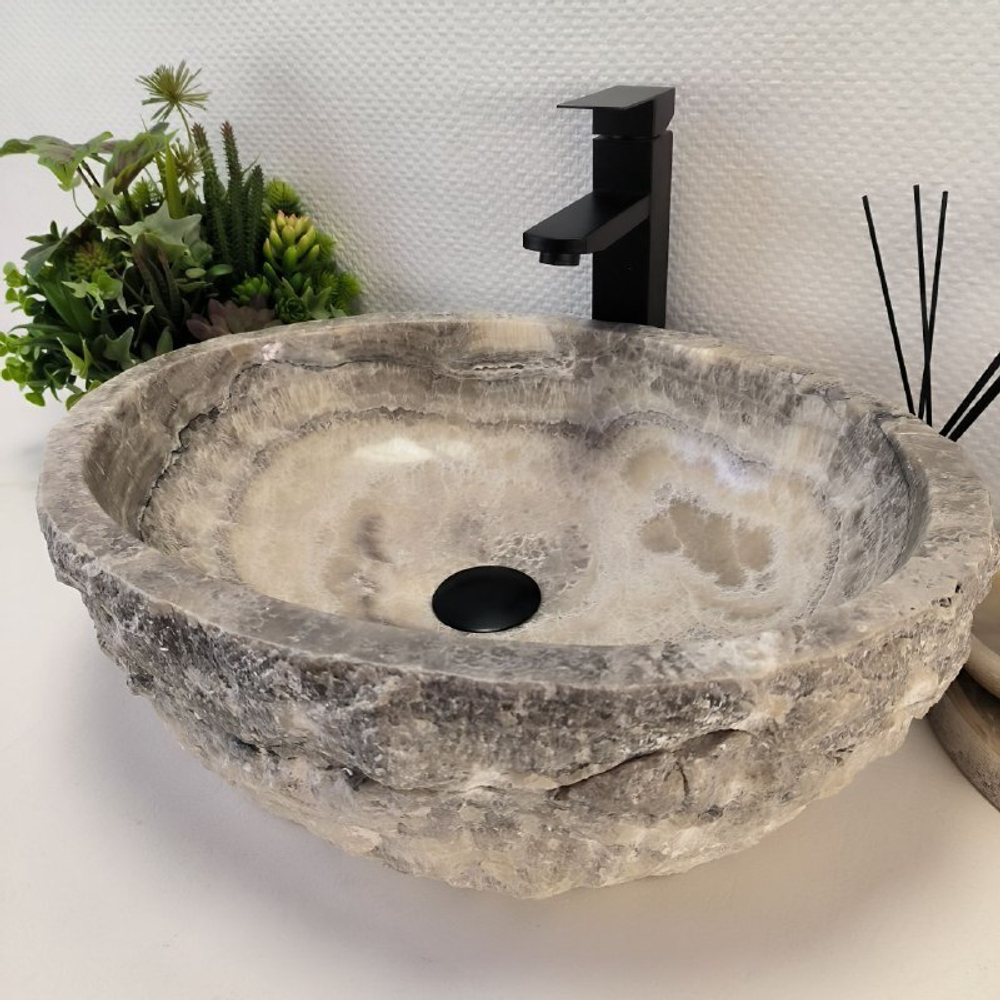 Раковина из оникса Erozy Grey EO-63182 51*41*15 0096