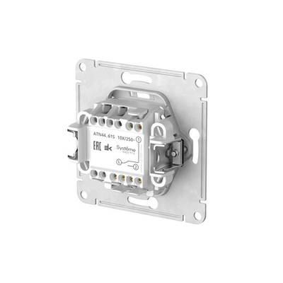 ATLASDESIGN AQUA 1-клавишный ПЕРЕКЛЮЧАТЕЛЬ IP44,сх.6, 10АХ,мех., быстрозажим. клем., АЛЮМИНИЙ