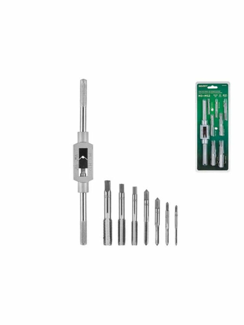 Набор метчиков Волат 87510-08, 8 шт., GCr15, метрическая резьба М3-M12