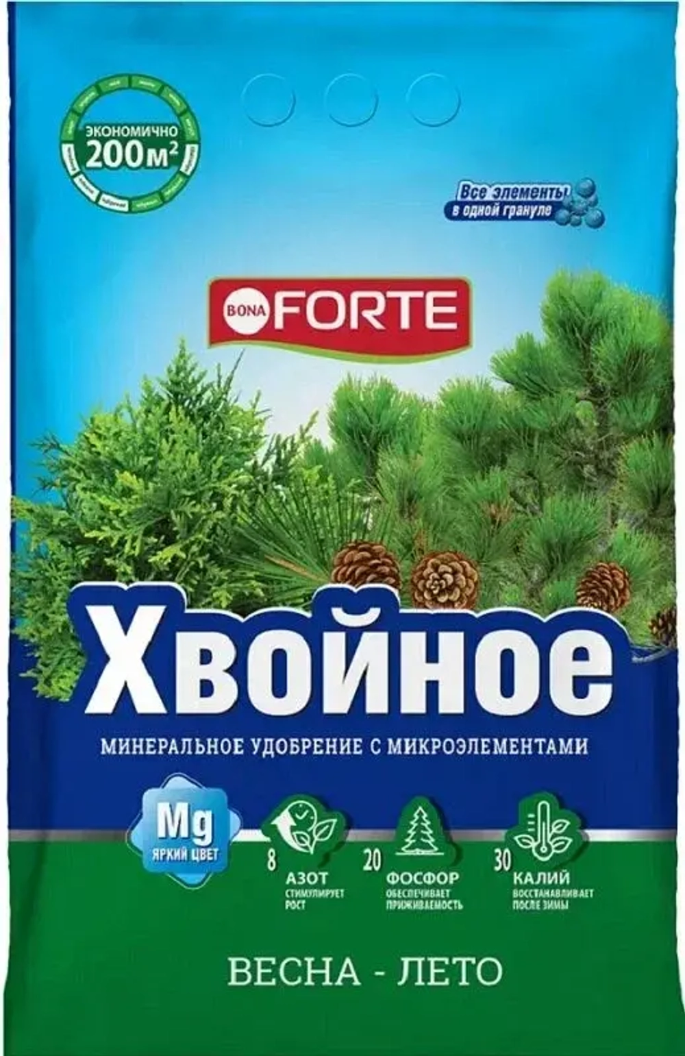 Удобрение ХВОЙНОЕ, БОНА ФОРТЕ , 2 кг