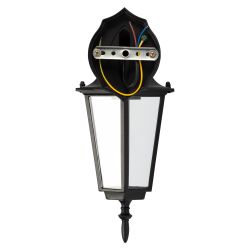 Светильник уличный настенный ЭРА «Веледа» GBW-104-1-BL-0360 230В Е27 IP54 чёрный вниз | Садово-парковые светильники