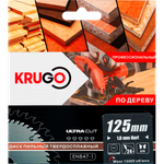 Пильный диск KRUGO 125x1,8/1,2x24Tx22,23mm, WA125024