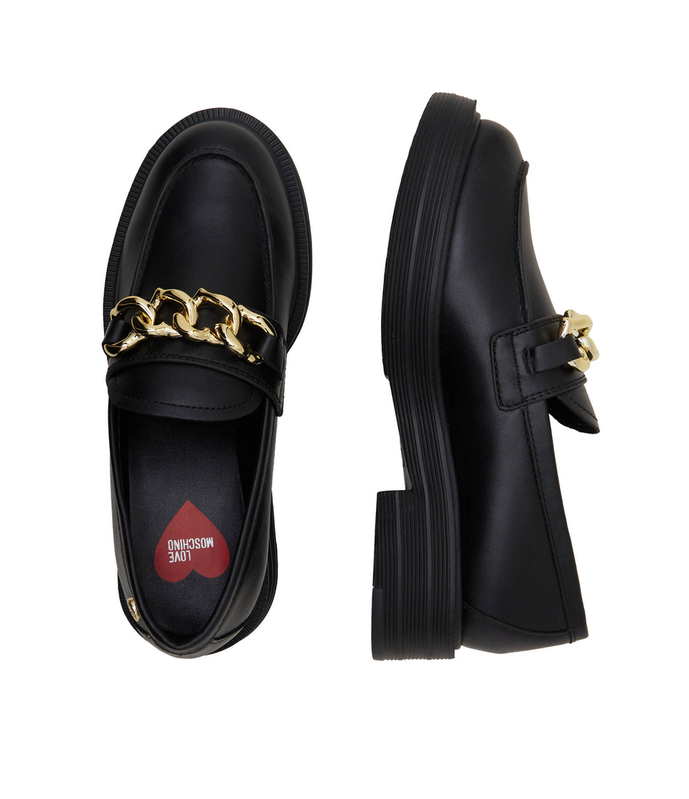 Кожаные лоферы Love Moschino - черный(JA10464G0HIA0)