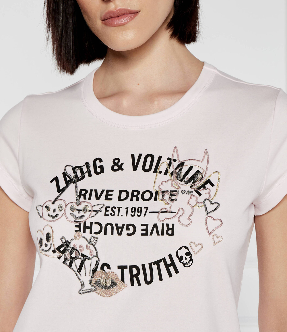 Футболка WOOP Zadig&amp;Voltaire - пудро-розовый(JWTS01625)