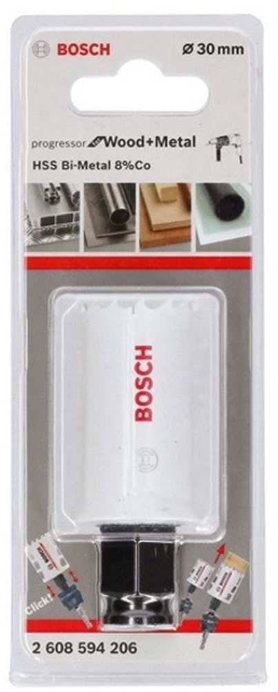 Биметаллическая коронка BOSCH BiM PROGRESSOR 30 mm, NEW