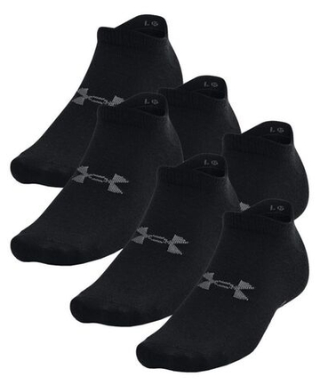 Теннисные носки Under Armour Unisex Essential No Show Socks 6P - черный