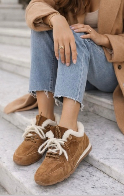 Зимние кеды в двойным шнурком SUSHI