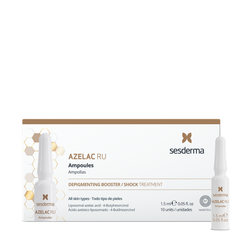 Sesderma AZELAC RU Ampoules | Средство в ампулах депигментирующее, 10 шт. по 1,5 мл
