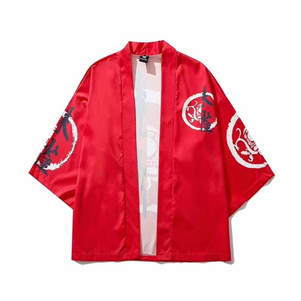 Хаори "Красные иероглифы"