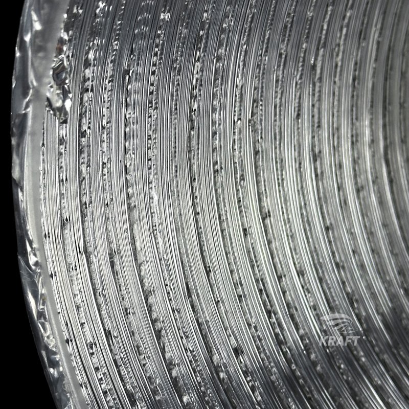 Воздуховод алюминиевый полужёсткий ВПА-100 d=100 стандарт