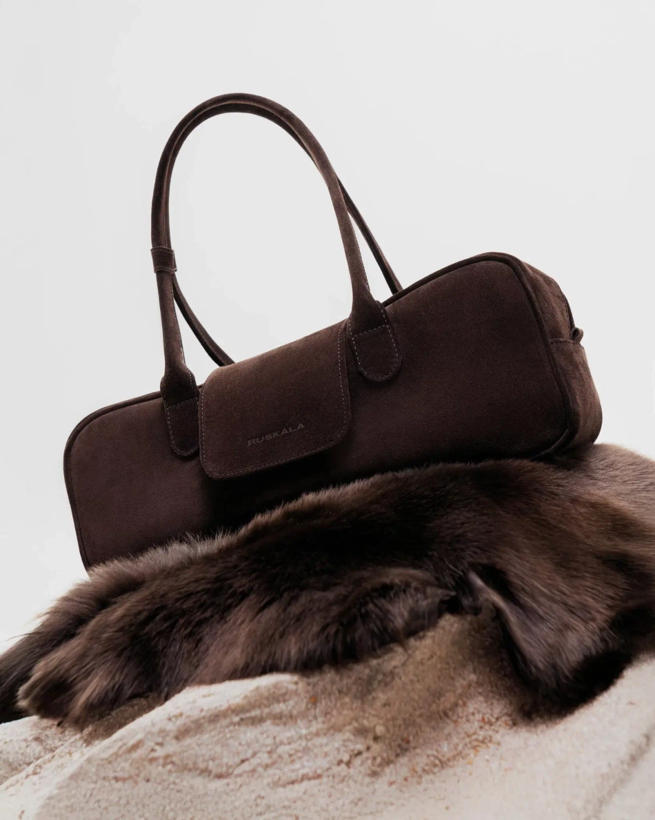 Багет из замши «Dark chocolate»