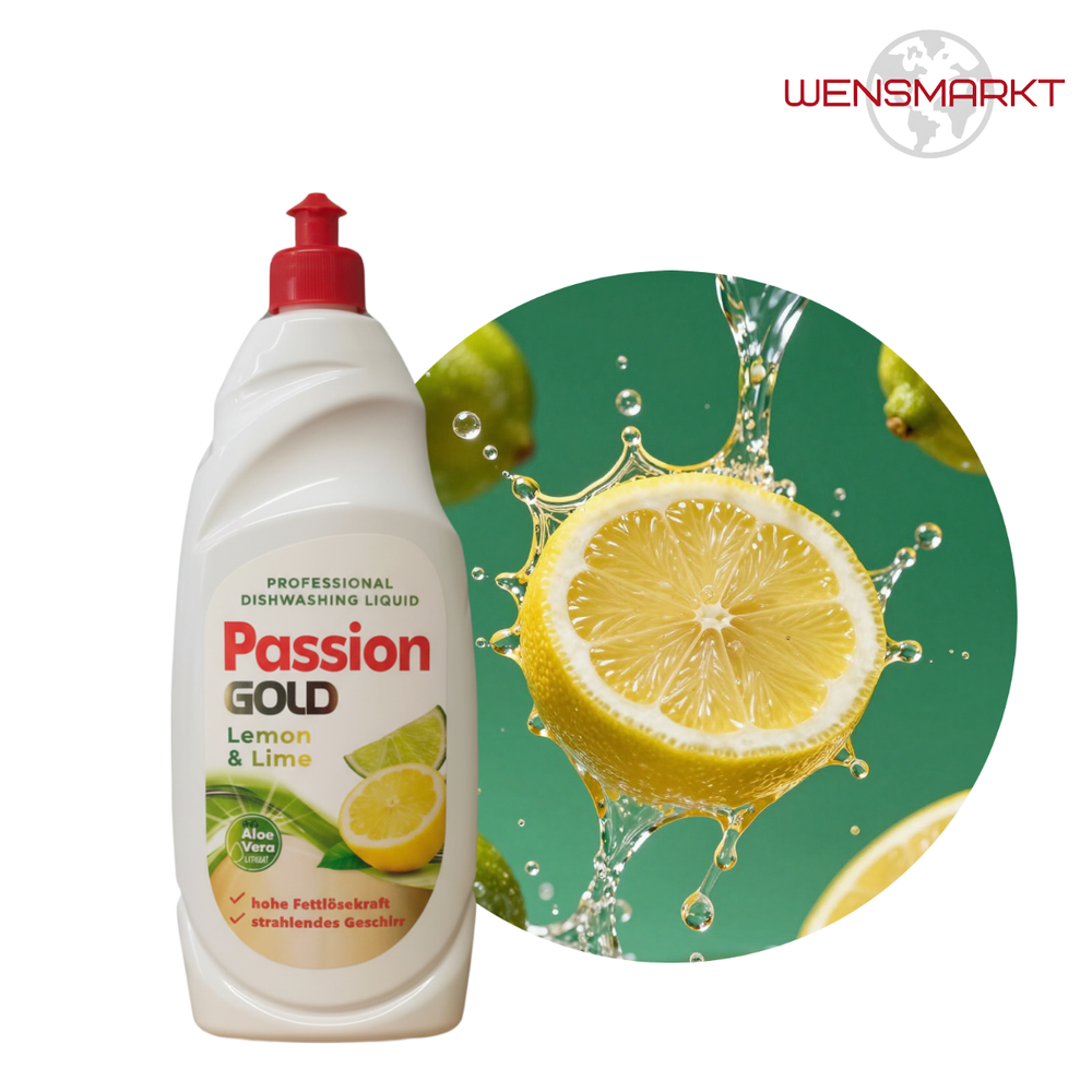 Профессиональное средство для мытья посуды Passion Gold Lemon+Lime, 850 мл, Польша