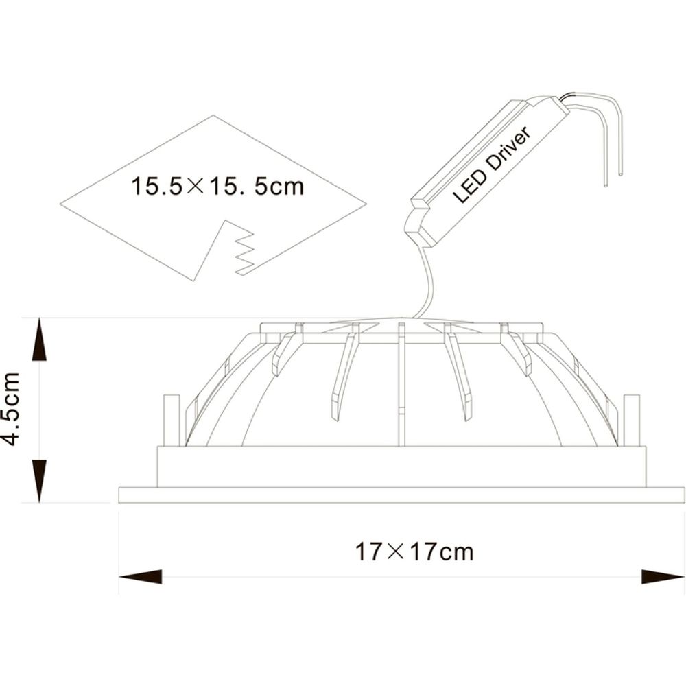 Встраиваемый светильник Arte Lamp