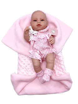 Кукла Berbesa 42см Recien Nacido с пледом (5116K)