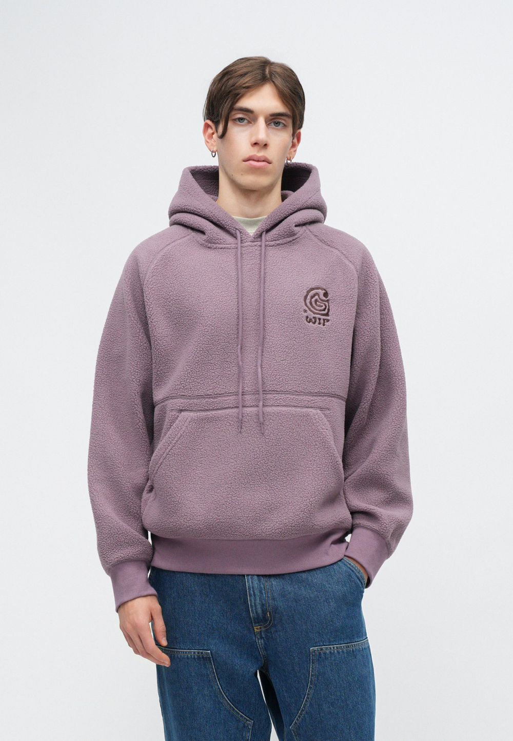 Carhartt WIP Флисовая толстовка - Фиолетовый