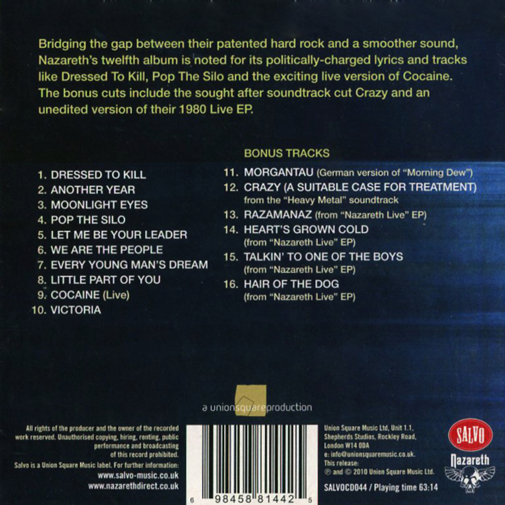Nazareth / The Fool Circle (CD)