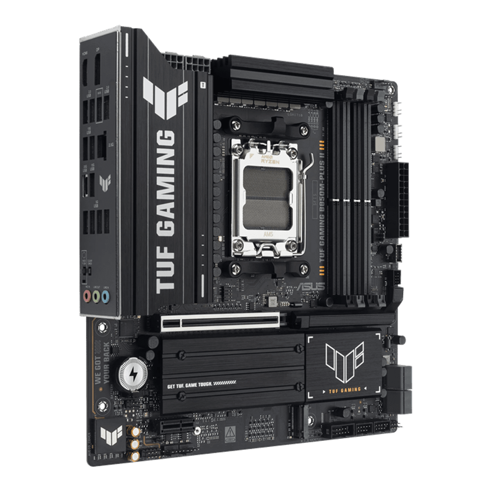 Материнская плата ASUS TUF GAMING B850M-PLUS II, AM5 B850 4xDDR5 4xSATA 3xM.2 1xHDMI 1xDP mATX