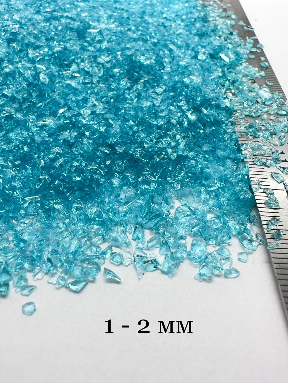 Стеклянная крошка Аквамарин фракция 1