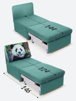 Кресло-кровать "Миник" Dream Mint (мятный), купон Панда