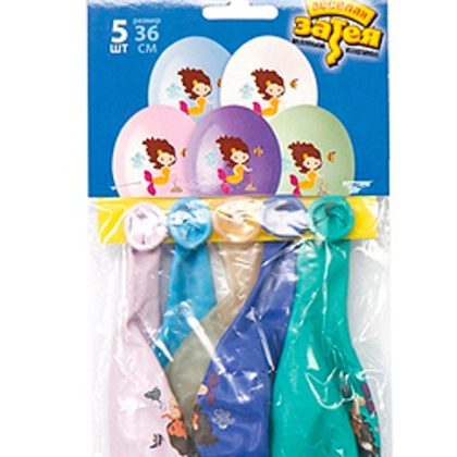 Русалочка-5цв-36см-5шт