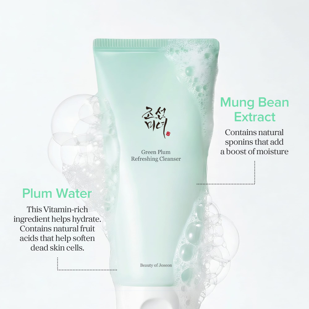 Beauty of Joseon, Освежающее очищающее средство Green Plum, 100 мл (3,38 жидк. унц.)