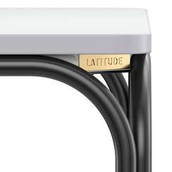 Стол обеденный Ror, 70х70 см, черный/серый