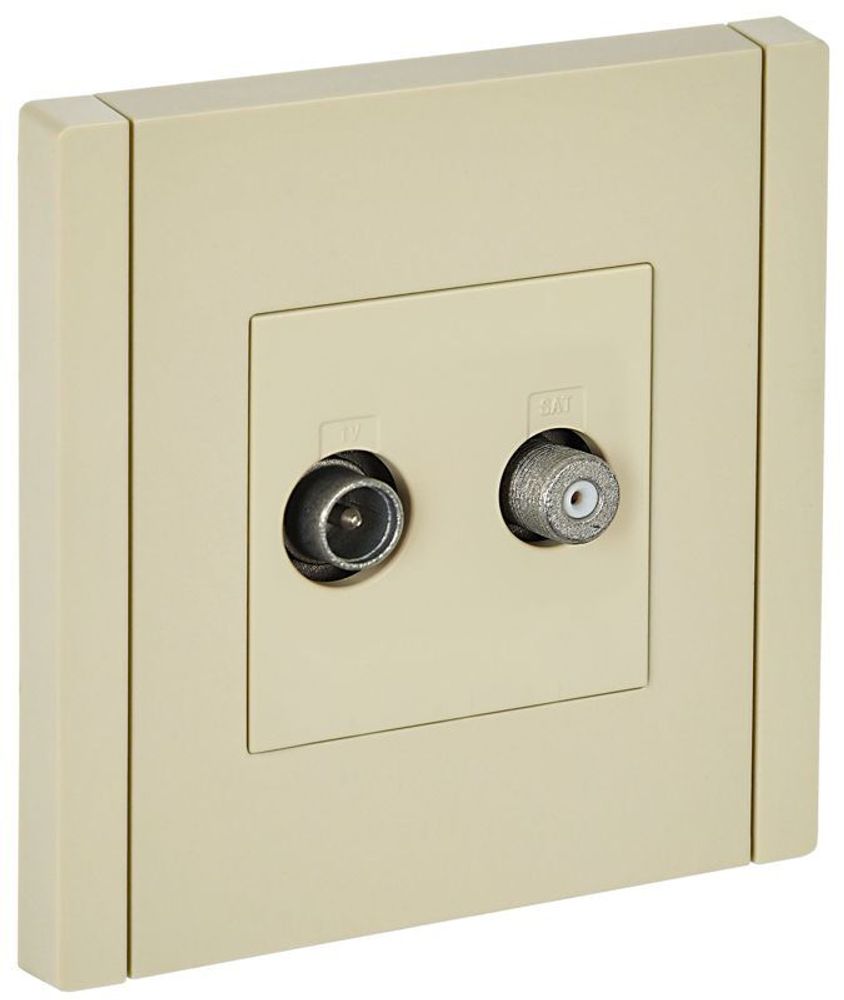 Розетка 2-м TV+SAT FORTE&PIANO FP438 ваниль IEK FP-AF20-O-K10 Розетка 2-м TV+SAT FORTE&PIANO FP438 ваниль IEK FP-AF20-O-K10