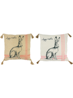 Наволочка декоративная "Счастливая Пасха" в ассортименте 40x40см джут хлопок