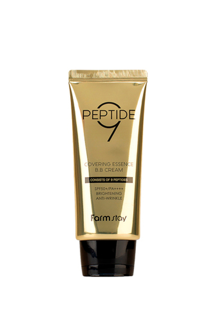 FarmStay Peptide9 Covering Essence B.B Cream Омолаживающий ББ крем с комплексом из 9 пептидов