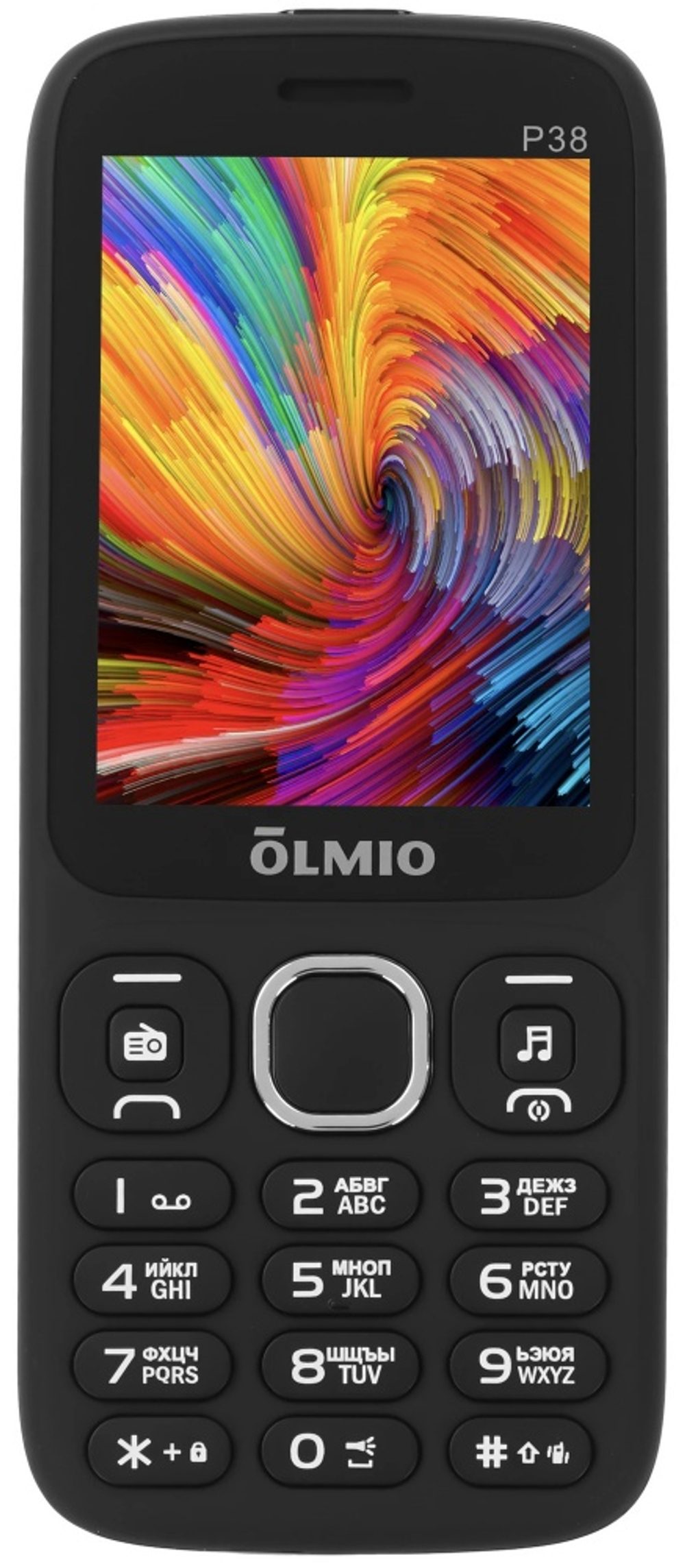 Мобильный телефон OLMIO P38 черный